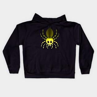 Colorful Cartoon Tarantula (Yellow) Kids Hoodie